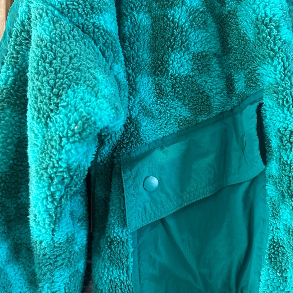 JoyLab Turquoise Fleece Jacket - Picture 2 of 5